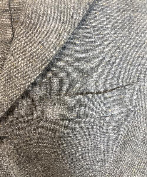 BOGLIOLI（ボリオリ）BOGLIOLI (ボリオリ) シルクリネンテーラードジャケット グレー サイズ:48の古着・服飾アイテム