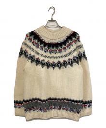 Coohem（コーヘン）の古着「ノルディックセーター」｜ベージュ