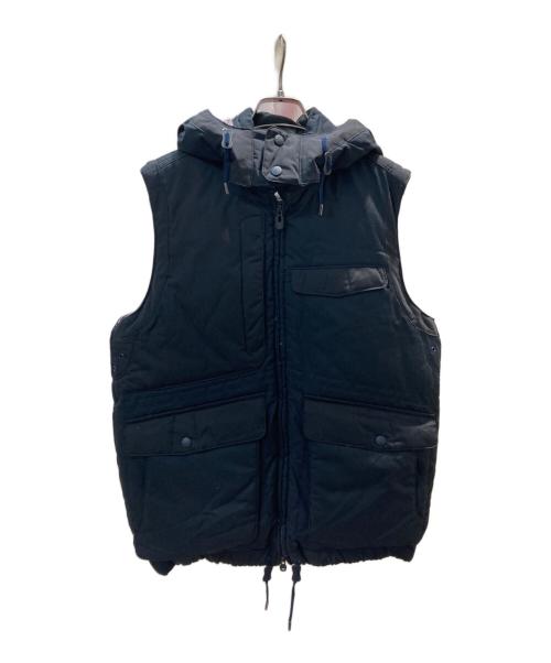 WHITE MOUNTAINEERING（ホワイトマウンテ二アニング）WHITE MOUNTAINEERING (ホワイトマウンテ二アニング) PERTE×E/W Viyella Down Vest ブラック サイズ:3の古着・服飾アイテム