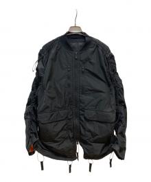 WHITE MOUNTAINEERING（ホワイトマウンテ二アニング）の古着「PRIMALOFT MA-1」｜ブラック