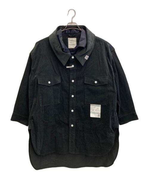 Maison MIHARA YASUHIRO（メゾン ミハラ ヤスヒロ）Maison MIHARA YASUHIRO (メゾン ミハラ ヤスヒロ) OVER SHIRTS ネイビー サイズ:46の古着・服飾アイテム