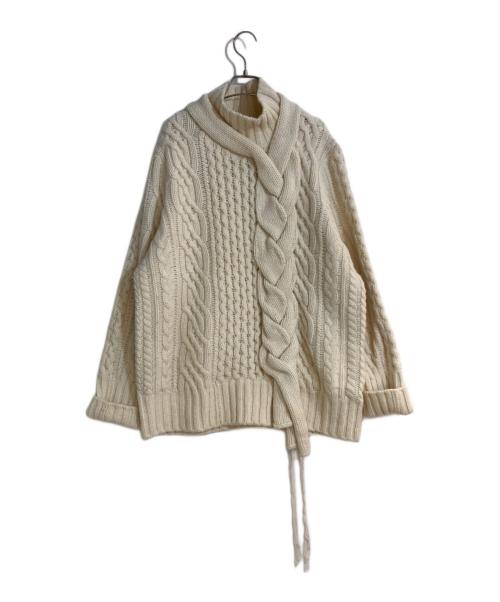 sacai（サカイ）sacai (サカイ) ローゲージモックネックニット アイボリー サイズ:3の古着・服飾アイテム