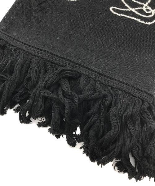 OFFWHITE（オフホワイト）OFFWHITE (オフホワイト) アローズプリントマフラー ブラックの古着・服飾アイテム