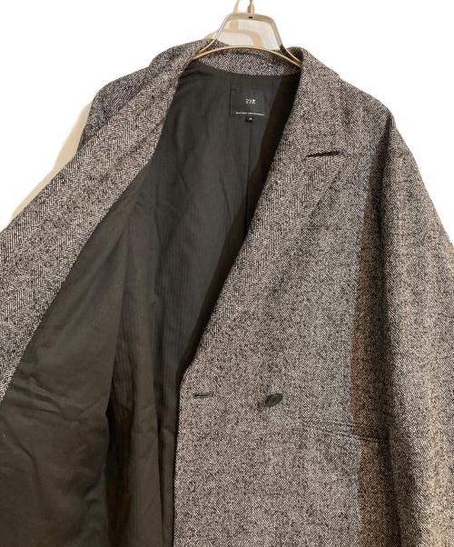 23区（ニジュウサンク）23区 (ニジュウサンク) ヘリンボーンループツイード ジャケット ブラック サイズ:38の古着・服飾アイテム