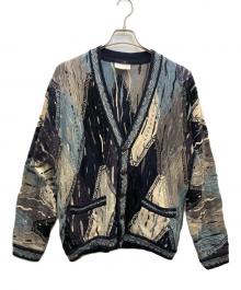 Coogi（クージー）の古着「3Dニットカーディガン」｜ブルー