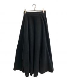 ATON（エイトン）の古着「POLARTEC FLEECE CIRCLE SKIRT」｜ブラック