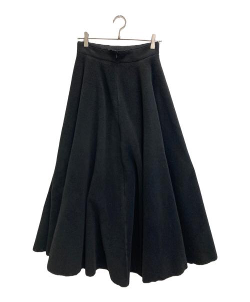 ATON（エイトン）ATON (エイトン) POLARTEC FLEECE CIRCLE SKIRT ブラック サイズ:2の古着・服飾アイテム