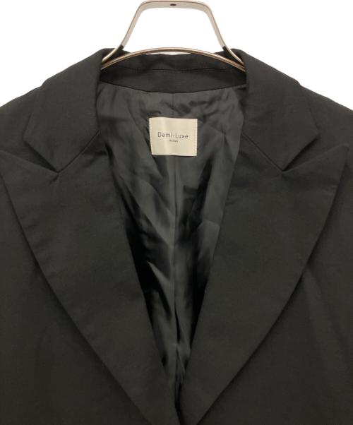 Demi-Luxe Beams（デミルクス ビームス）Demi-Luxe BEAMS (デミルクス ビームス) 二重織り テーラードジャケット ブラック サイズ:36の古着・服飾アイテム
