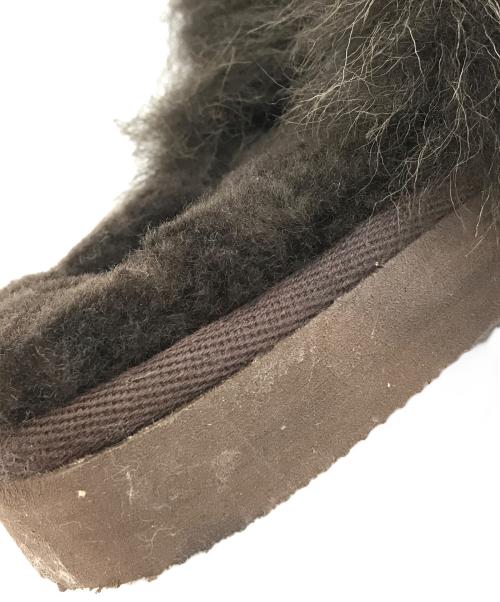 SHEPHERD（シェパード）SHEPHERD (シェパード) ファーサンダル ブラウン サイズ:36の古着・服飾アイテム