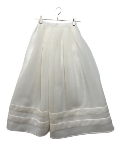 TSURU by MARIKO OIKAWA（ツルバイマリコオイカワ）Tsuru by Mariko Oikawa (ツルバイマリコオイカワ) スカート ホワイト サイズ:SIZE32の古着・服飾アイテム
