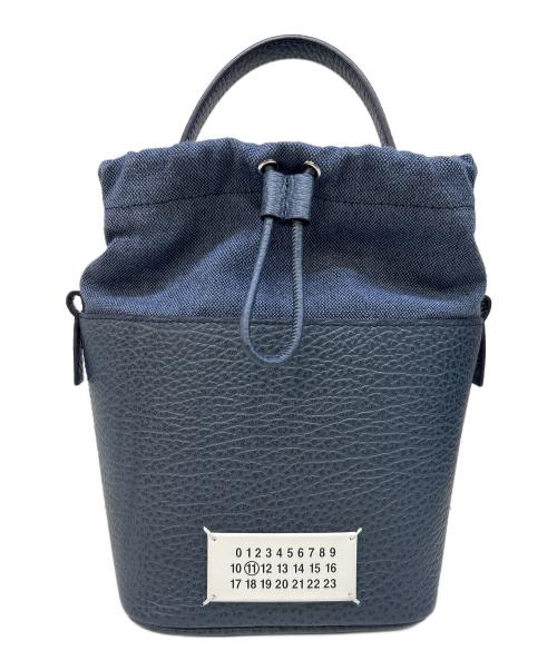 Maison Margiela（メゾンマルジェラ）Maison Margiela (メゾンマルジェラ) 5AC バケットバッグ ネイビーの古着・服飾アイテム