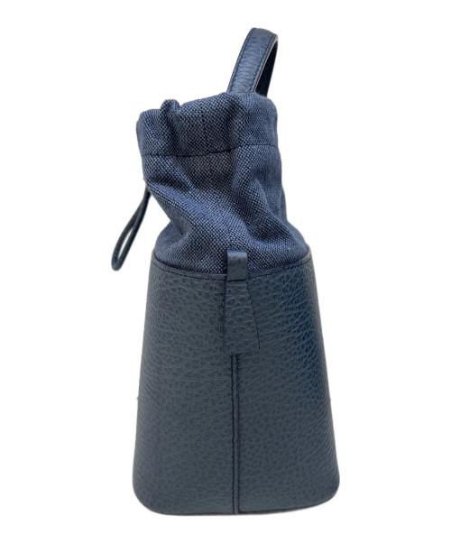 Maison Margiela（メゾンマルジェラ）Maison Margiela (メゾンマルジェラ) 5AC バケットバッグ ネイビーの古着・服飾アイテム