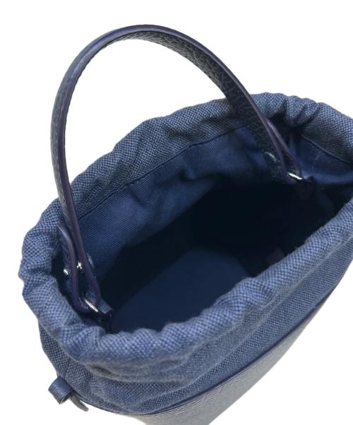 Maison Margiela（メゾンマルジェラ）Maison Margiela (メゾンマルジェラ) 5AC バケットバッグ ネイビーの古着・服飾アイテム