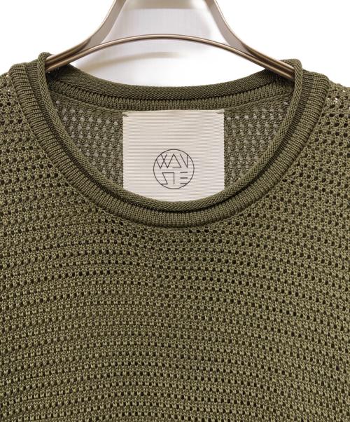 WANSIE WORKWEAR & UNIFORM（ワンジーワークウェアアンドユニフォーム）WANSIE WORKWEAR & UNIFORM (ワンジーワークウェアアンドユニフォーム) WATER PROOF MESH CREW NECK KNIT カーキ サイズ:Lの古着・服飾アイテム