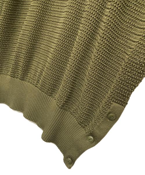 WANSIE WORKWEAR & UNIFORM（ワンジーワークウェアアンドユニフォーム）WANSIE WORKWEAR & UNIFORM (ワンジーワークウェアアンドユニフォーム) WATER PROOF MESH CREW NECK KNIT カーキ サイズ:Lの古着・服飾アイテム