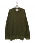 WANSIE WORKWEAR & UNIFORM（ワンジーワークウェアアンドユニフォーム）の古着「WATER PROOF MESH CREW NECK KNIT」｜カーキ