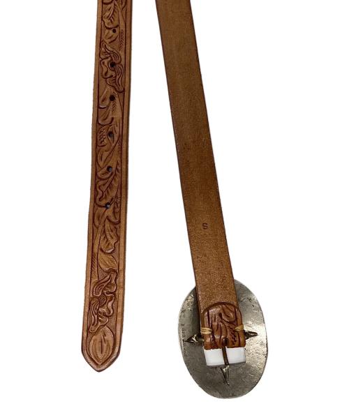 RALPH LAUREN（ラルフローレン）RALPH LAUREN (ラルフローレン) コンチョカービングレザーベルトの古着・服飾アイテム