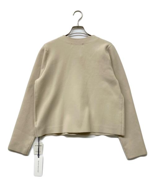 quaranciel（カランシエル）quaranciel (カランシエル) ノーカラー クラシカル ジャケット カーディガン ベージュ サイズ:Fの古着・服飾アイテム