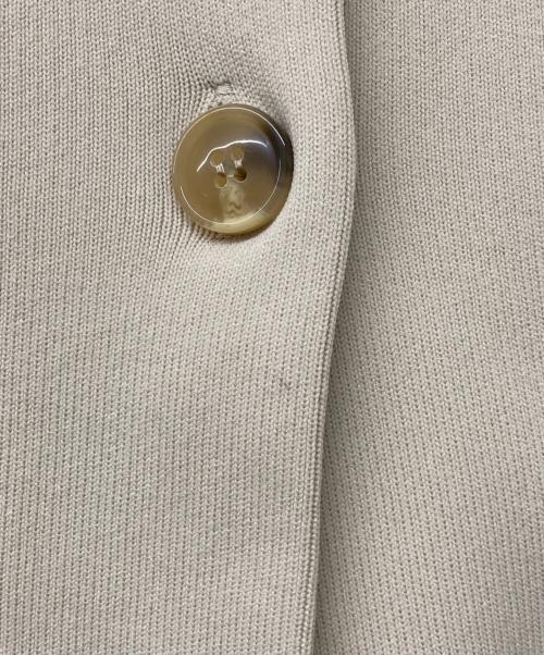 quaranciel（カランシエル）quaranciel (カランシエル) ノーカラー クラシカル ジャケット カーディガン ベージュ サイズ:Fの古着・服飾アイテム