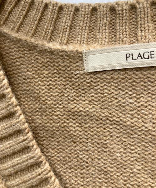 Plage（プラージュ）Plage (プラージュ) CAMEL WOOLVネックプルオーバー ブラウン サイズ:FREEの古着・服飾アイテム