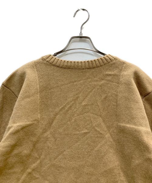 Plage（プラージュ）Plage (プラージュ) CAMEL WOOLVネックプルオーバー ブラウン サイズ:FREEの古着・服飾アイテム