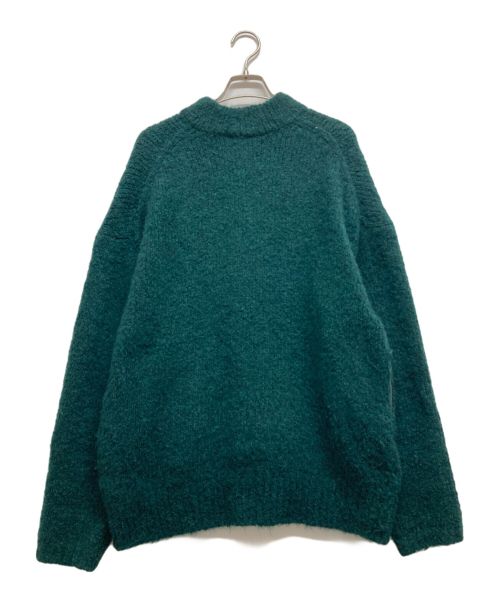 ATON（エイトン）ATON (エイトン) モックネックカーディガン グリーン サイズ:02の古着・服飾アイテム
