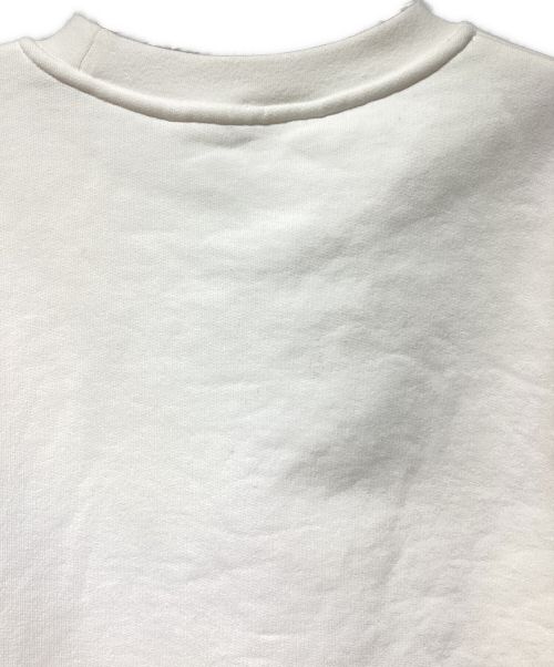 MONCLER（モンクレール）MONCLER (モンクレール) スパンコールロゴクルーネックスウェット ホワイト サイズ:XXLの古着・服飾アイテム