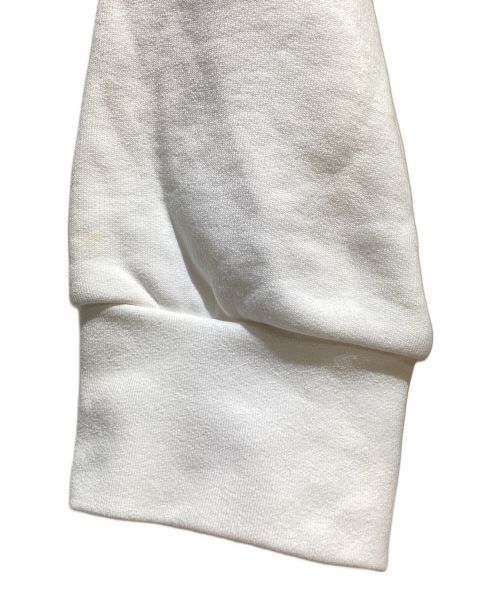 MONCLER（モンクレール）MONCLER (モンクレール) スパンコールロゴクルーネックスウェット ホワイト サイズ:XXLの古着・服飾アイテム