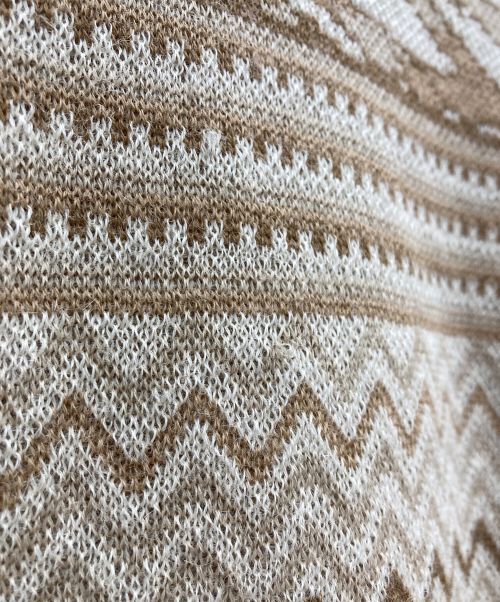 THE INOUE BROTHERS（イノウエブラザーズ）THE INOUE BROTHERS (イノウエブラザーズ) edition (エディション) アルパカジャガードニット ブラウン サイズ:Sの古着・服飾アイテム