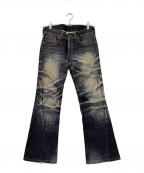 TORNADO MARTトルネードマート）の古着「07SS Y2K ARCHIVE FLARE DENIM PANTS」｜ブルー