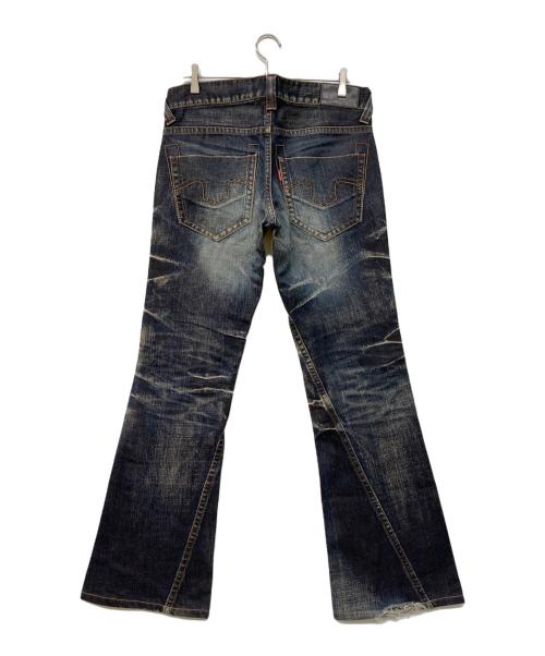 TORNADO MART（トルネードマート）TORNADO MART (トルネードマート) 07SS Y2K ARCHIVE FLARE DENIM PANTS ブルー サイズ:sizeLの古着・服飾アイテム