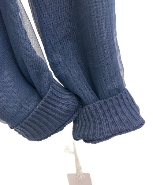 Diagram（ダイアグラム）Diagram (ダイアグラム) オーバーチュールニットトップ ネイビー サイズ:36 未使用品の古着・服飾アイテム