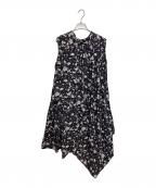 christian wijnantsクリスチャン ワイナンツ）の古着「ノースリーブシルクワンピース」｜ブラック