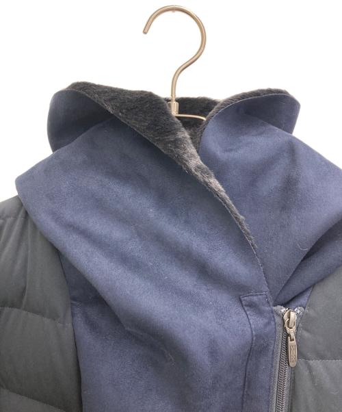 YOSOOU（ヨソオウ）YOSOOU (ヨソオウ) フェイクムートンダウンコート ネイビー サイズ:3 未使用品の古着・服飾アイテム