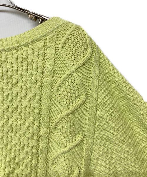 Diagram（ダイアグラム）Diagram (ダイアグラム) ケーブルニットセットワンピース グリーン サイズ:36 未使用品の古着・服飾アイテム