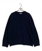 GALERIE VIEギャルリーヴィー）の古着「スコットランドウール クルーネックプルオーバー」｜ネイビー