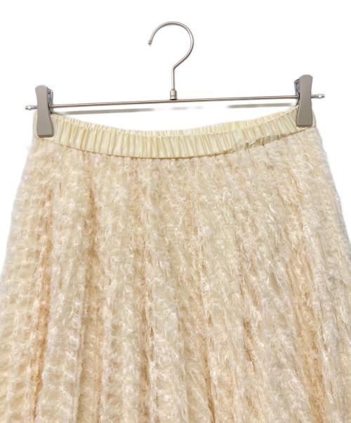 Diagram（ダイアグラム）Diagram (ダイアグラム) フェザーチュールプリーツスカート アイボリー サイズ:36の古着・服飾アイテム