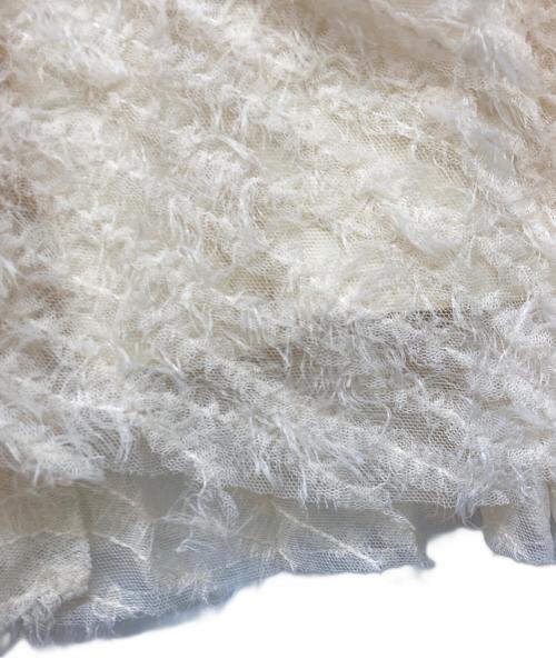 Diagram（ダイアグラム）Diagram (ダイアグラム) フェザーチュールプリーツスカート アイボリー サイズ:36の古着・服飾アイテム