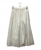 HUMAN WOMANヒューマンウーマン）の古着「インドジャカードスカート」｜ホワイト