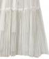 中古・古着 BALLSEY (ボールジィ) ラメチュール ティアードプリーツスカート ライトグレー サイズ:36：5000円