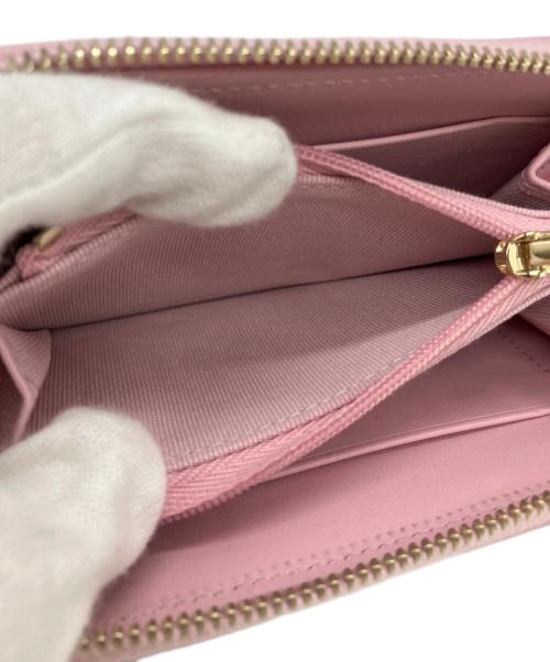 CHANEL（シャネル）CHANEL (シャネル) マトラッセ　キャビアスキン　ジップコインパース ピンクの古着・服飾アイテム