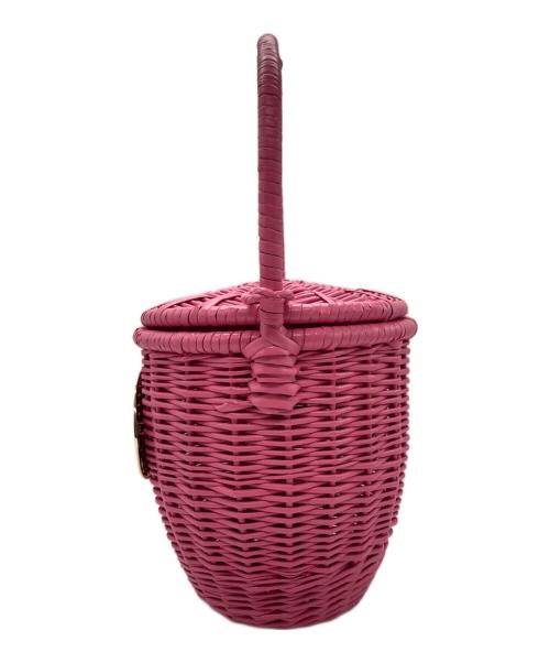 patou（パトゥ）patou (パトゥ) ウィッカー バケツバッグ ピンクの古着・服飾アイテム