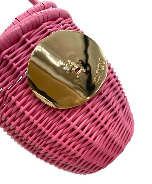 patou（パトゥ）patou (パトゥ) ウィッカー バケツバッグ ピンクの古着・服飾アイテム