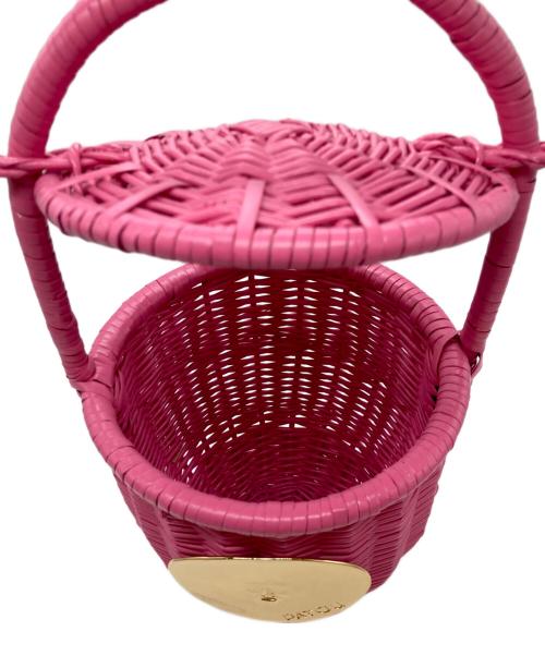 patou（パトゥ）patou (パトゥ) ウィッカー バケツバッグ ピンクの古着・服飾アイテム
