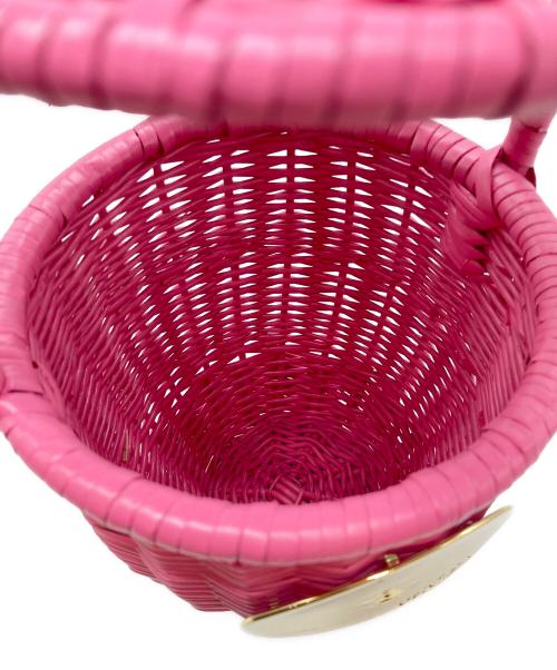 patou（パトゥ）patou (パトゥ) ウィッカー バケツバッグ ピンクの古着・服飾アイテム