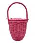 patou (パトゥ) ウィッカー バケツバッグ ピンク：17000円