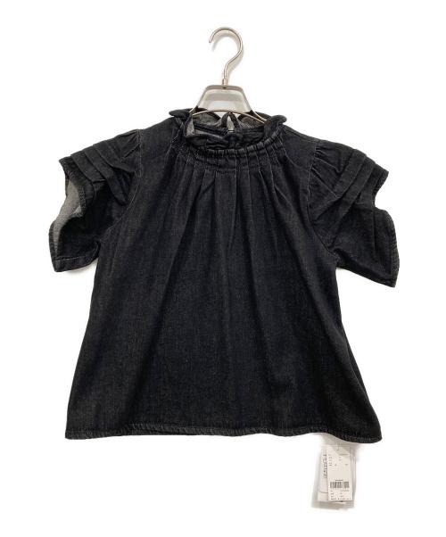 Ameri（アメリ）Ameri (アメリ) TUCK SHOULDER DENIM SET UP ブラック サイズ:24 未使用品の古着・服飾アイテム