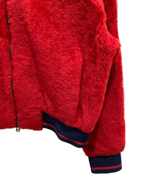 INES & MARECHAL（イネス・エ・マレシャル）INES & MARECHAL (イネス・エ・マレシャル) ムートンジャケット レッド サイズ:34の古着・服飾アイテム