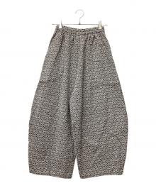 UZUIRO（ウズイロ）の古着「麻柄バルーンパンツ」｜ブラック