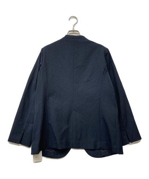 Spick and Span（スピック＆スパン）Spick and Span (スピックアンドスパン) リネンライクノーカラージャケット ネイビー サイズ:38の古着・服飾アイテム
